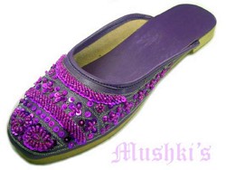 beaded slipper - click here for large view